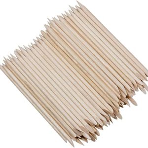 Orange Wood Cuticle Sticks Birchwood 7" - Pkg of 100