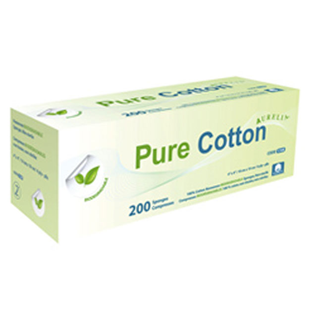 AURELIA PurCotton  Sponges (Gauze) - 4" x 4"