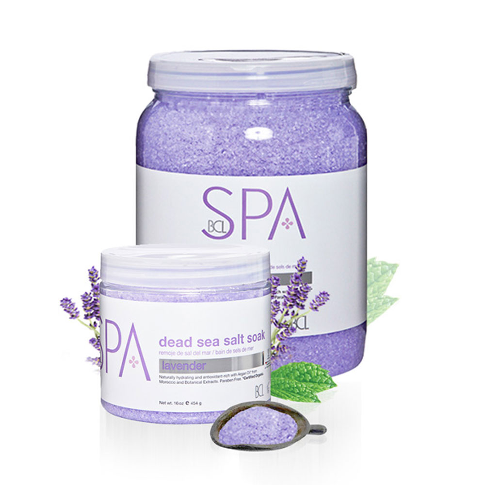LAVENDER & MINT DEAD SEA SALT SOAK BCL-SPA STEP 1 :