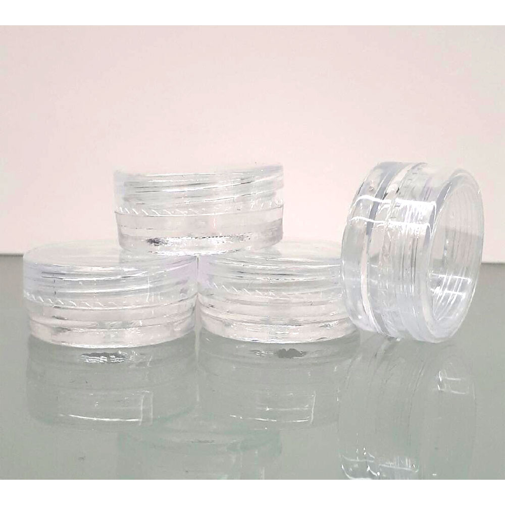 Cream Jar Samples 5 g (3ml) with Clear Lid.