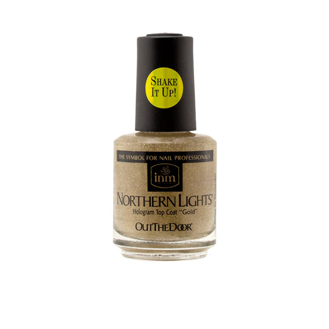 INM Northern Lights Holgram Top Coat  - Gold Display