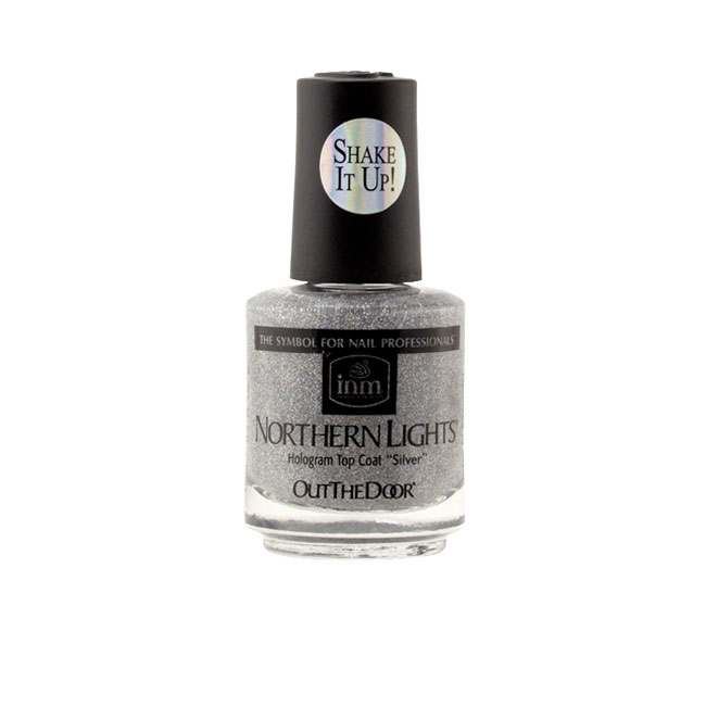 INM Northern Lights Holgram Top Coat  - Silver Display