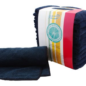Towels Deluxe Microfiber White or Black - 10/Pack