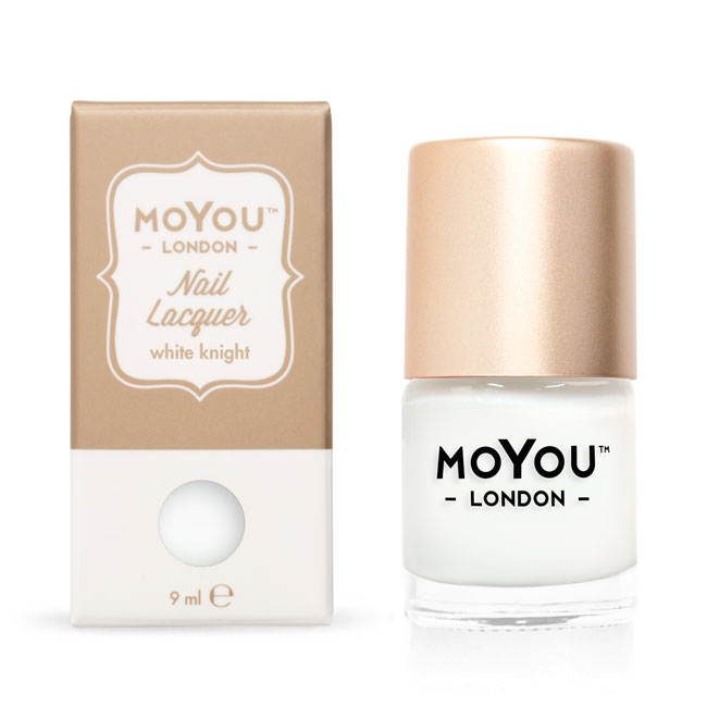MOYOU london nail laquer, white knight 9ml