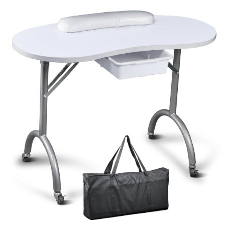 FE-58019 Folding Manicure Table with Carrying Case