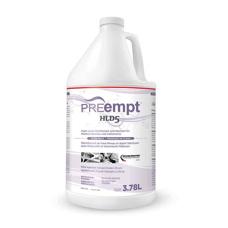 Preempt HLD5 High Level Disinfectant and Sterilant for Medical Devices and Instruments