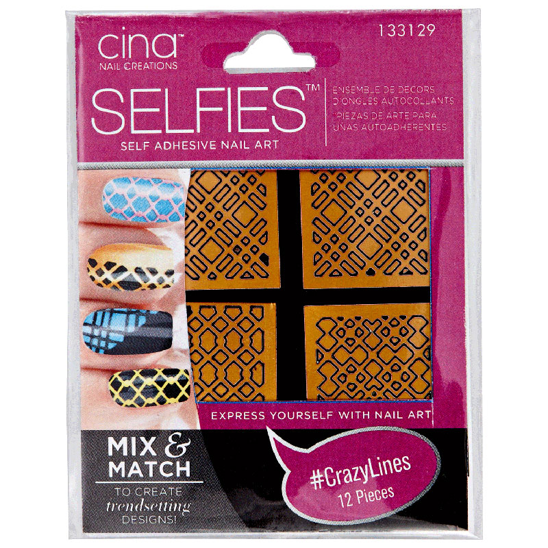 Cina Selfies  Self Adhesive Nail Art  no.133129