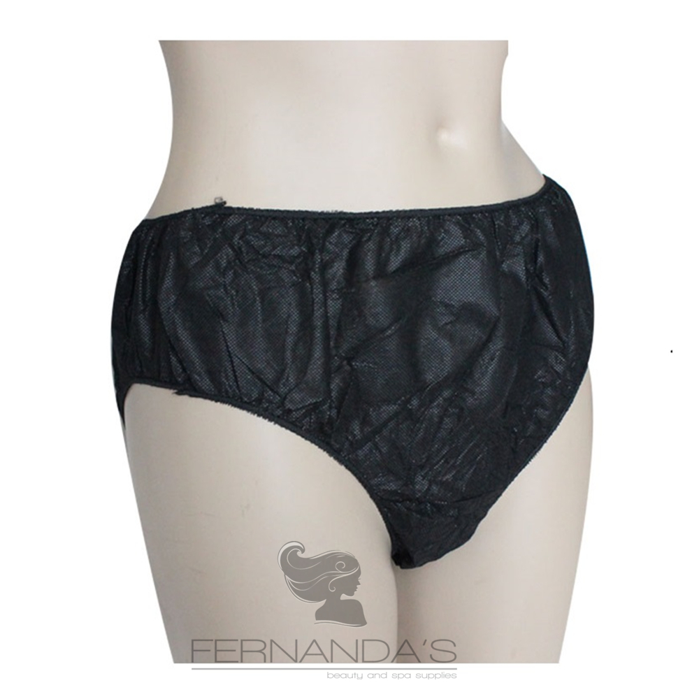 Disposable Nonwoven Womens Panties (Black) Pk50