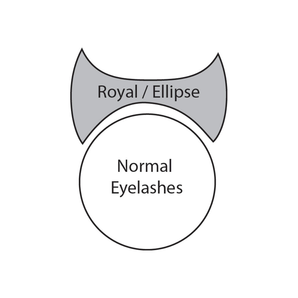 Ellipse Flat Lashes C Curl 0.15 mm