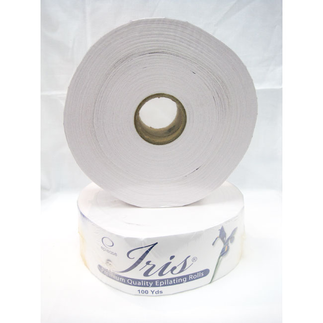 Cotton Bleached Wax Strips Iris Stiff Roll