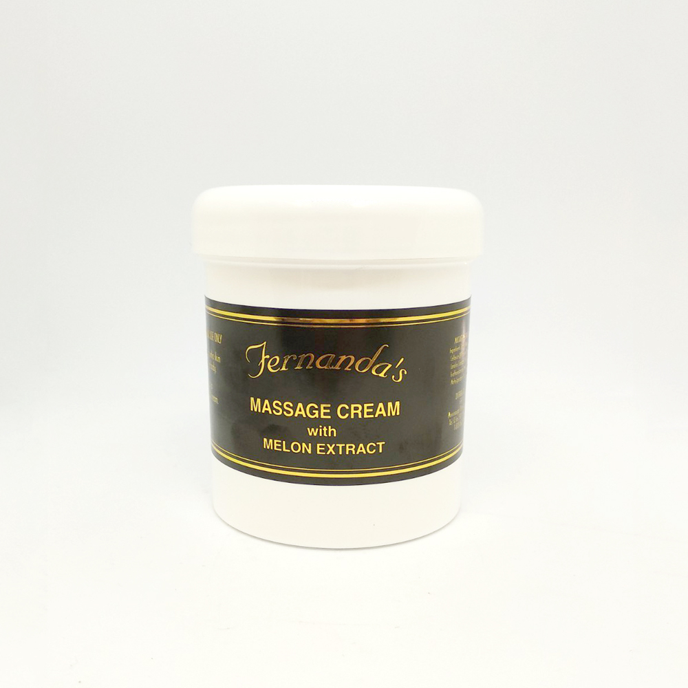 Massage Cream Fernanda's - Unscented with Melon Extract, 1 Gal or 500ml