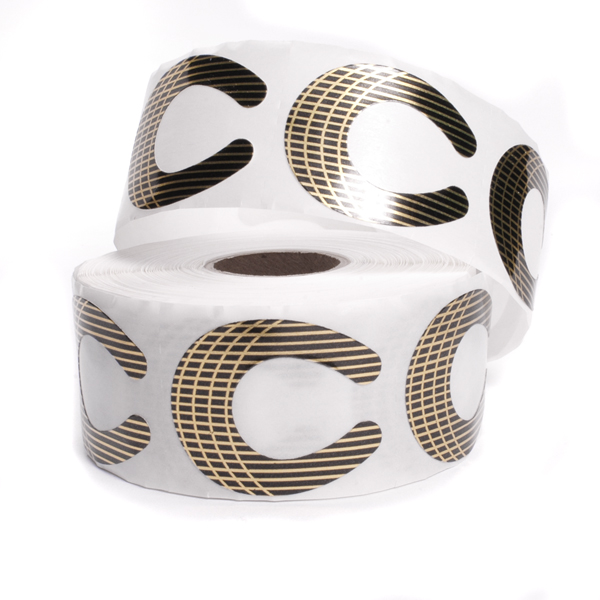 Nail Forms Horseshoe - Oval Gold, Pkg of 500