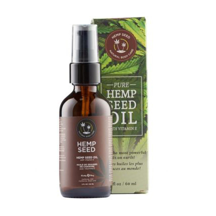 Earthly Body- Pure Hemp Seed Oil with Vitamin E. 2oz