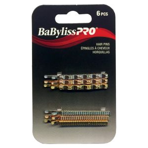 BabylissPRO TEXTURED HAIR PINS SET (6 PCS)