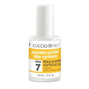 Cuccio Powder Polish Dip System –  Step 7. Cuticle Oil Milk & Honey 14ml (½ oz)