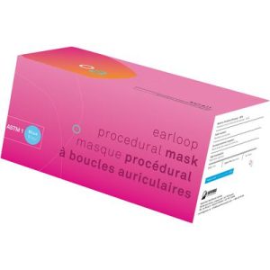 Aurelia Procedural Earloop Face Masks – ASTM Level 1, Blue, 50/Pkg