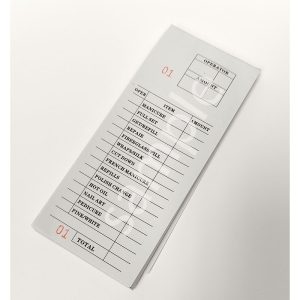 Nail Service Check Pad - 100 sheets