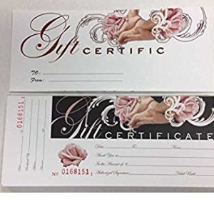 Gift Certificate - For SPA, Nail Salon, Massage Store