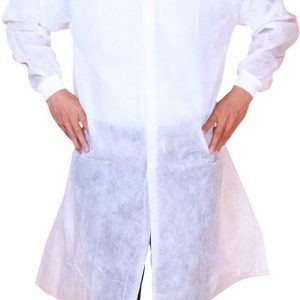 Non-Woven Disposable Lab Coat ,10 pc