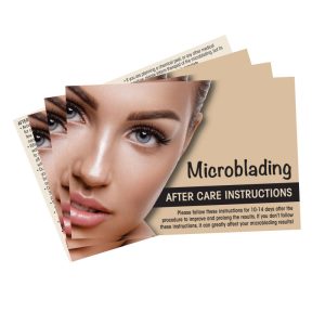 Microblading After Care Instruction Cards