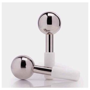 Stainless Steel Facial Ice Globes (Silver or Gold)